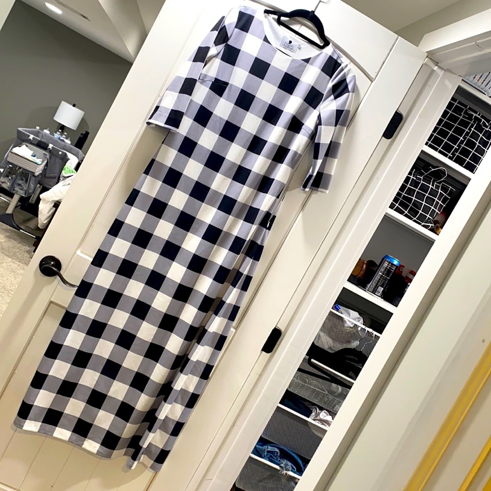 SOLD Dainty Jewells Maxi Gingham Dress